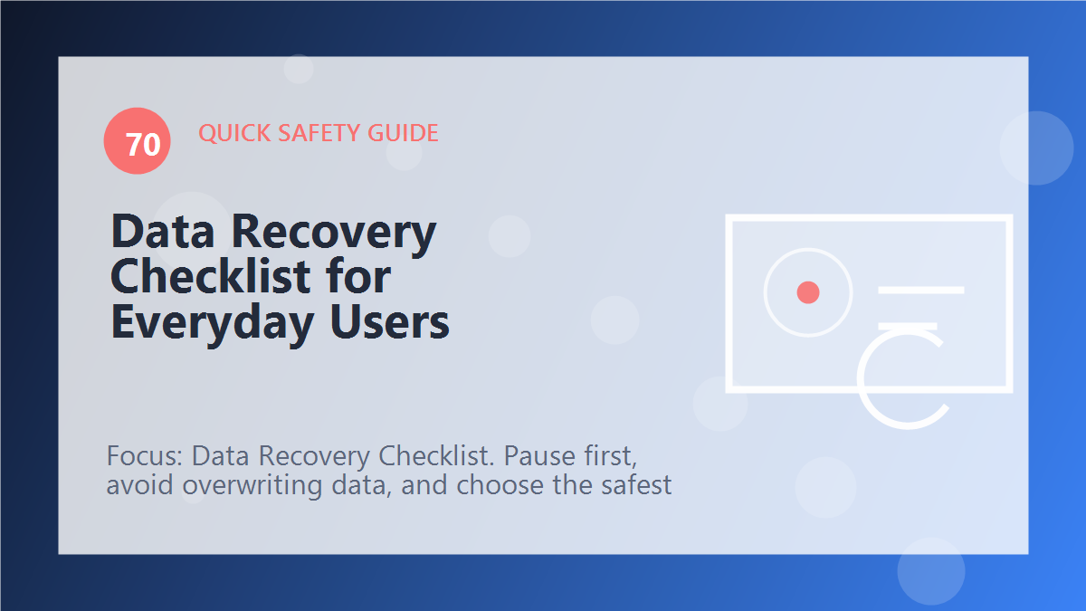 Data Recovery Checklist for Everyday Users article illustration
