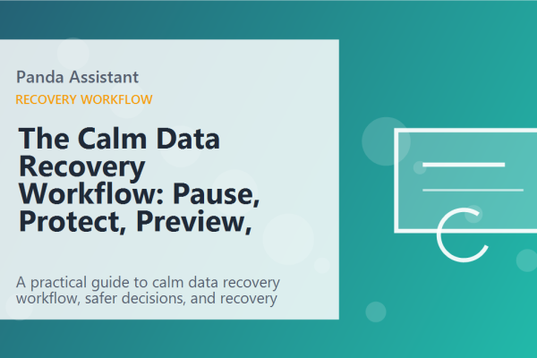 The Calm Data Recovery Workflow: Pause, Protect, Preview, Save featured image