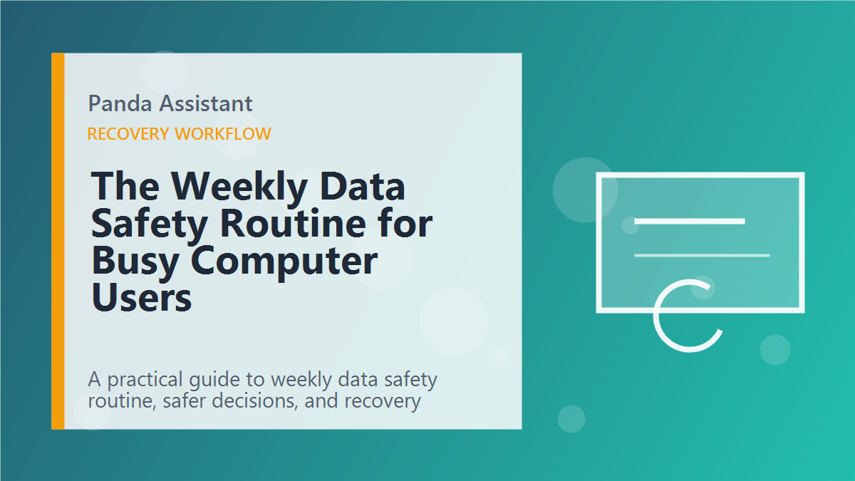 The Weekly Data Safety Routine for Busy Computer Users featured image The Weekly Data Safety Routine for Busy Computer Users featured image