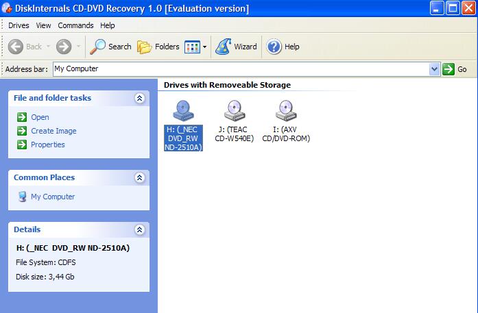Data recovery from DVD