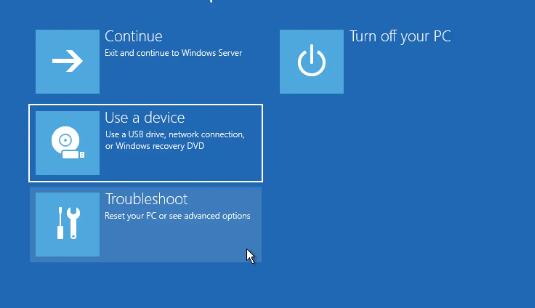 Delete recovery partition server 2022​