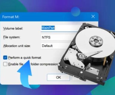 Does formatting a disk erase data