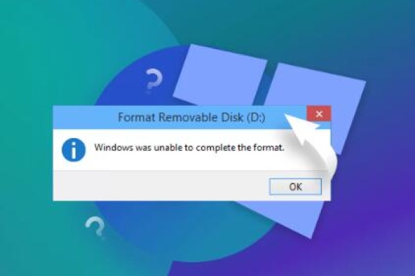 Flash drive windows was unable to complete the format