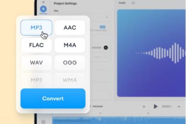 convert audio file to video format