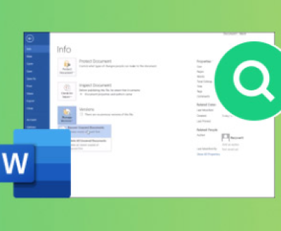 find recovered documents in word