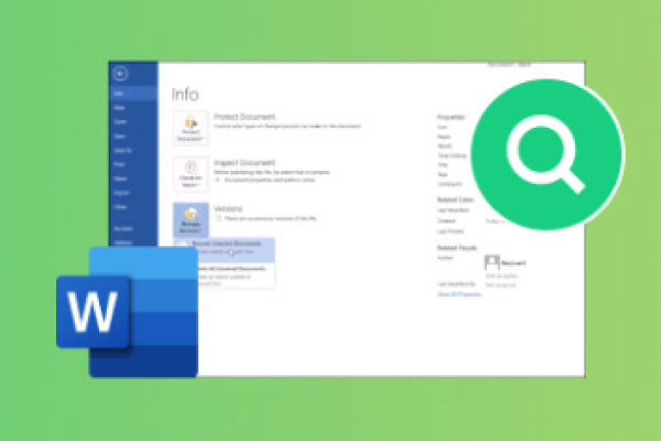 find recovered documents in word