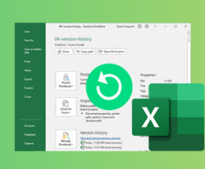 recover previous excel file