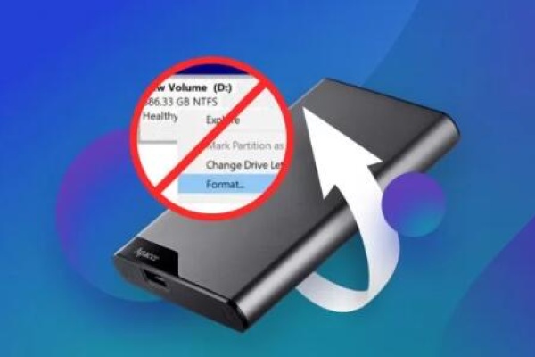 reformat an external hard drive windows 10