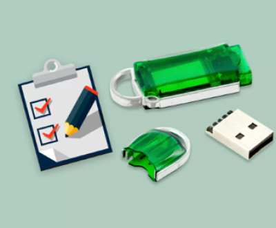restore corrupted files on a flash drive