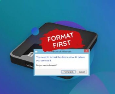 Need to format disk before use