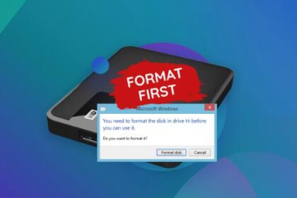 Need to format disk before use