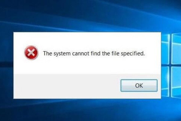 system cannot find the file specified​