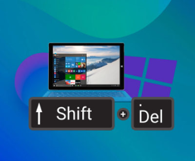 Recover files deleted with shift delete