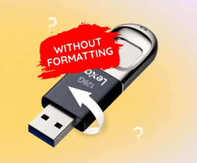 Repair flash drive without losing data