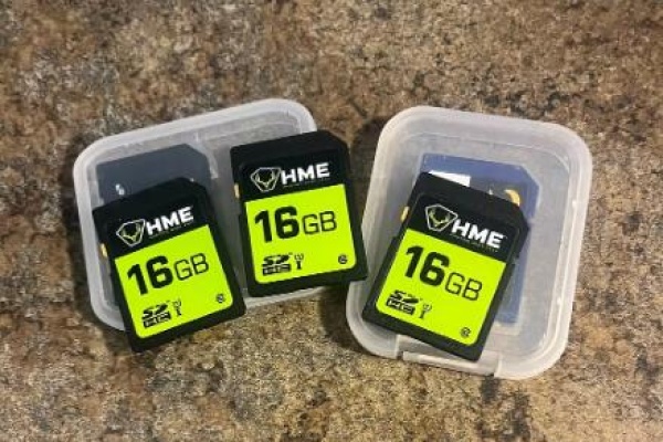 SD cards for trail