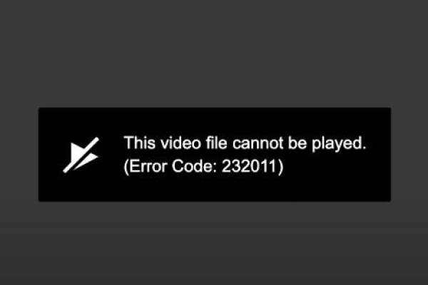 video file cannot be played​