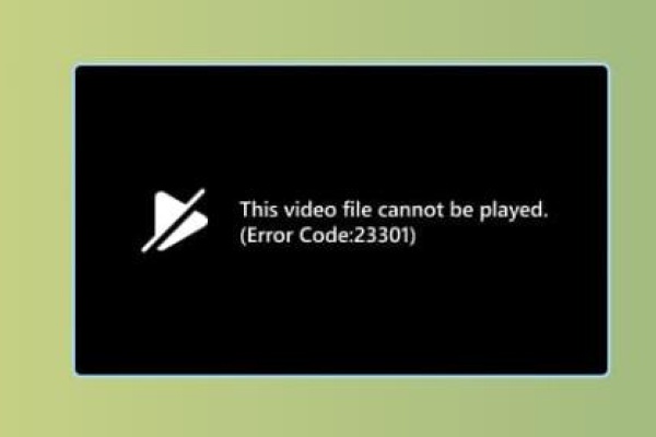 video file cannot be played error code 232011​