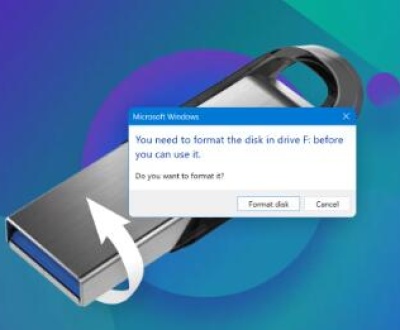reformat usb drive​