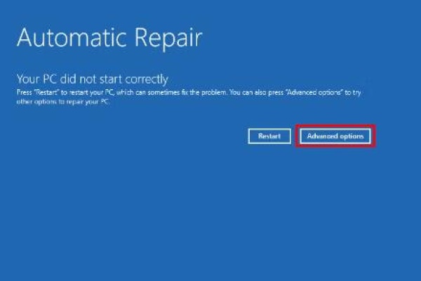 automatic repair failed windows 11
