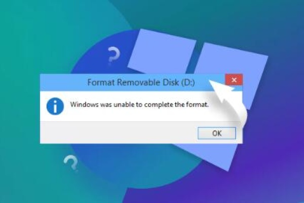 unable to complete formatting​