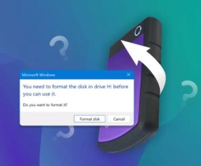 need to format the disk in drive
