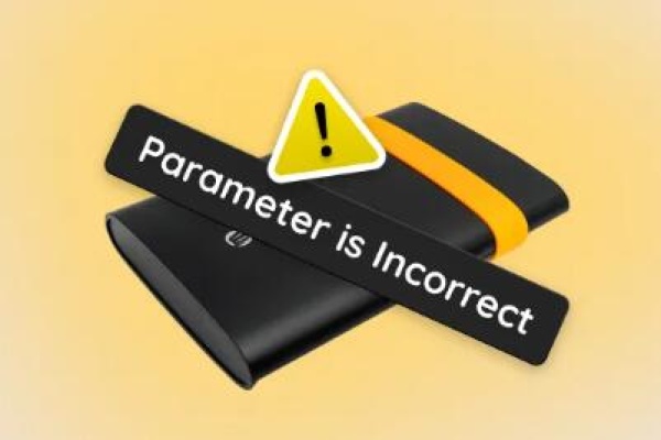 incorrect parameter external hard drive