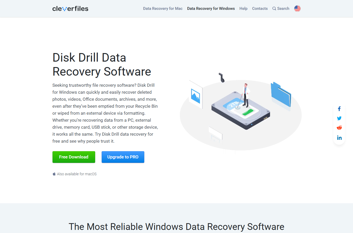 Disk Drill official software page