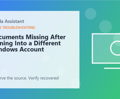Documents Missing After Signing Into a Different Windows Account
