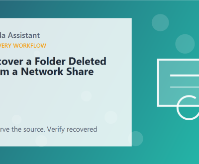 Recover a Folder Deleted From a Network Share
