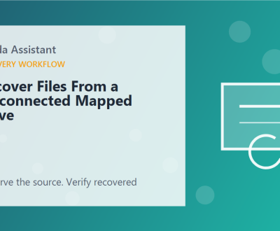 Recover Files From a Disconnected Mapped Drive