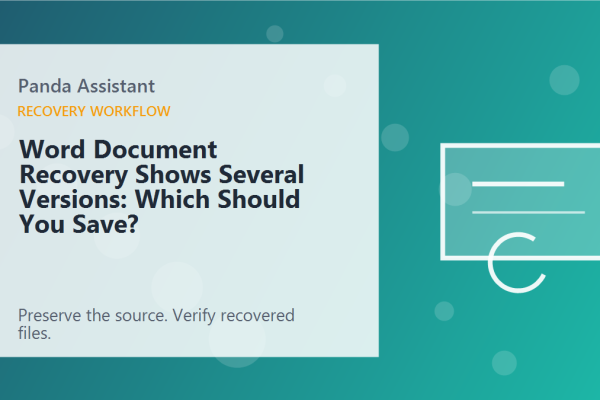 Word Document Recovery Shows Several Versions: Which Should You Save?