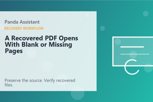 A Recovered PDF Opens With Blank or Missing Pages