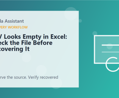 CSV Looks Empty in Excel: Check the File Before Recovering It – featured CSV Looks Empty in Excel: Check the File Before Recovering It