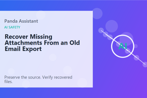 Recover Missing Attachments From an Old Email Export