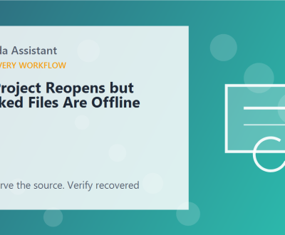 A Project Reopens but Linked Files Are Offline – featured A Project Reopens but Linked Files Are Offline