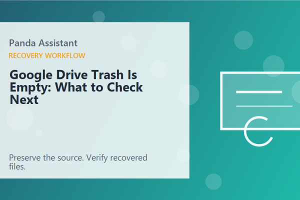 Google Drive Trash Is Empty: What to Check Next