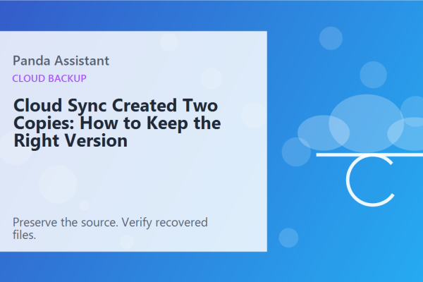 Cloud Sync Created Two Copies: How to Keep the Right Version