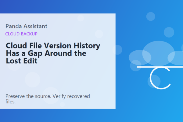 Cloud File Version History Has a Gap Around the Lost Edit