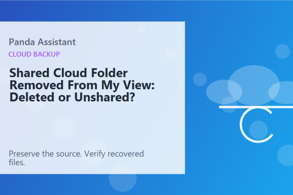 Shared Cloud Folder Removed From My View: Deleted or Unshared?