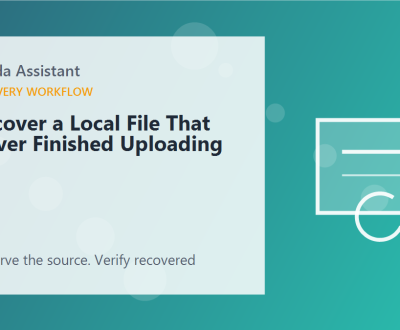 Recover a Local File That Never Finished Uploading – featured Recover a Local File That Never Finished Uploading