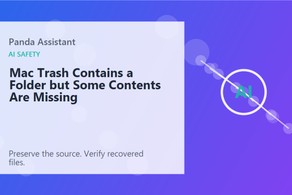 Mac Trash Contains a Folder but Some Contents Are Missing
