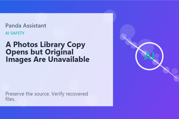 A Photos Library Copy Opens but Original Images Are Unavailable