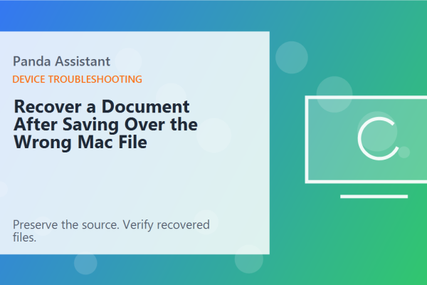Recover a Document After Saving Over the Wrong Mac File