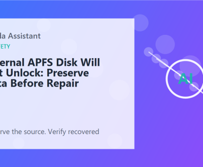 External APFS Disk Will Not Unlock: Preserve Data Before Repair – featured External APFS Disk Will Not Unlock: Preserve Data Before Repair