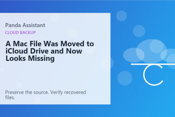 A Mac File Was Moved to iCloud Drive and Now Looks Missing