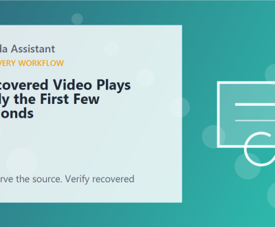 Recovered Video Plays Only the First Few Seconds – featured Recovered Video Plays Only the First Few Seconds