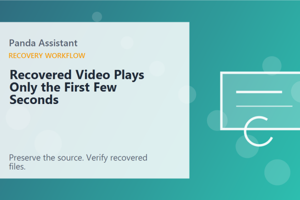 Recovered Video Plays Only the First Few Seconds