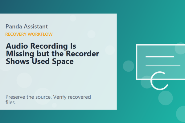 Audio Recording Is Missing but the Recorder Shows Used Space