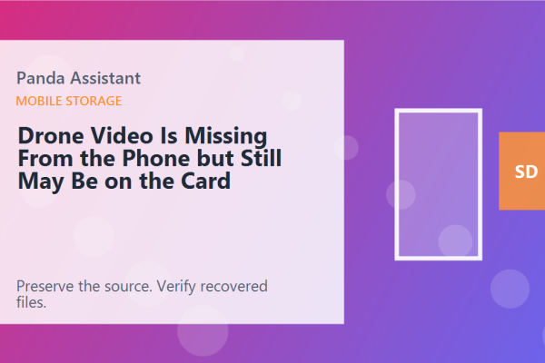Drone Video Is Missing From the Phone but Still May Be on the Card