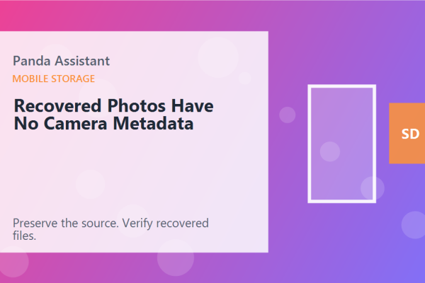 Recovered Photos Have No Camera Metadata